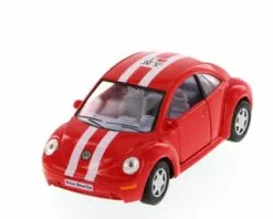 Volkswagen New Beetle, Red - Kinsmart 5028D - 1/32 Scale Diecast Car (Brand New, But NOT IN BOX)