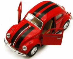 1967 Volkswagen Classical Beetle, Red - Kinsmart 5057DWS - 1/32 Scale Diecast Car (New, But NO BOX)
