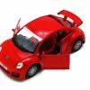 Volkswagen New Beetle Rsi, Red - Kinsmart 5058D - 1/32 Scale Diecast Model Toy Car
