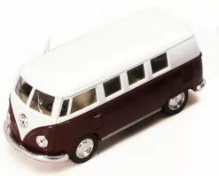 1962 Volkswagen Classic Bus, Brown - Kinsmart 5060D - 1/32 Diecast Car (Brand New, But NOT IN BOX)