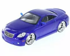 Jada Toys Lexus SC430, Blue - Jada 50989C - 1/24 Scale Diecast Model Toy Car
