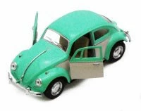 1967 Volkswagen Classical Beetle, Green - Kinsmart 5375DY - 1/32 Diecast Car (New, But NO BOX)