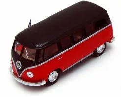 1962 Volkswagen Classical Bus, Red - Kinsmart 5376D - 1/32 Diecast Car (Brand New, But NOT IN BOX)