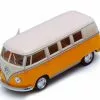 1962 Volkswagen Classical Bus, Yellow - Kinsmart 5377D - 1/32 Scale Diecast Model Toy Car