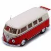 1962 Volkswagen Classical Bus, Red - Kinsmart 5377D - 1/32 Scale Diecast Model Toy Car