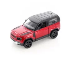 Land Rover Defender 90, Red - Kinsmart 5428D - 1/36 Scale Diecast Model Toy Car