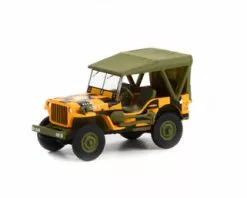 1943 Willys MB Jeep, Yellow - Greenlight 61010D/48 - 1/64 Scale Diecast Model Toy Car