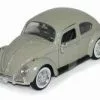 1966 Volkswagen Beetle Hard Top, Beige - Showcasts 73223W/BE - 1/24 Scale Diecast Model Toy Car