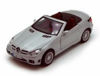Motor Max Mercedes Benz SLK55 AMG Convertible, Silver - Showcasts 73292 - 1/24 Scale Diecast Model Car