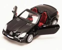 Motor Max Mercedes Benz SLK55 AMG Convertible, Black - Showcasts 73292 - 1/24 Scale Diecast Model Car