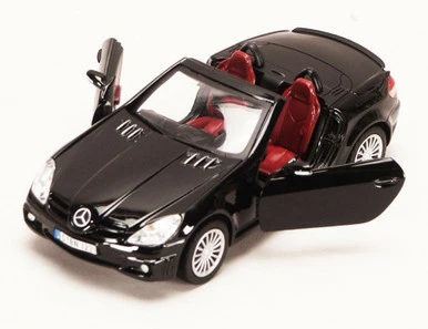 Motor Max Mercedes Benz SLK55 AMG Convertible, Black - Showcasts 73292 - 1/24 Scale Diecast Model Car
