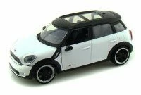 Motor Max Mini-Cooper S Countryman, White - Showcasts 73353 - 1/24 Scale Diecast Model Toy Car