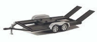 Motor Max Trailer Car Carrier - Motormax 76009 - 1/18 Scale Diecast Model Toy Car