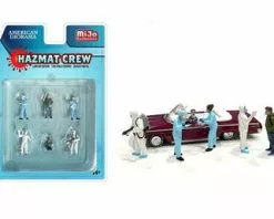 Hazmat Crew, Multi - American Diorama 76466MJ - 1/64 Scale Figurine - Diorama Accessory