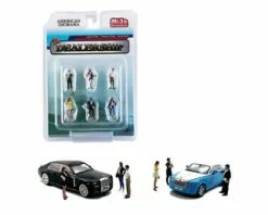 The Dealership Figure Set, Multi - American Diorama 76476MJ - 1/64 Figurine - Diorama Accessory
