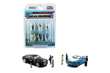 The Dealership Figure Set, Multi - American Diorama 76476MJ - 1/64 Figurine - Diorama Accessory