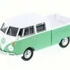 Volkswagen Type 2 Pick-Up Bus, Green - Motor Max 79343 - 1/24 Scale Diecast Model Toy Car