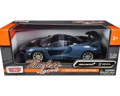 McLaren Senna, Blue - Motor Max 79355BL - 1/24 Scale Diecast Model Toy Car