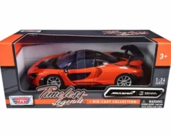 McLaren Senna, Orange - Motor Max 79355OR - 1/24 Scale Diecast Model Toy Car