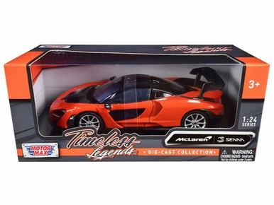 McLaren Senna, Orange - Motor Max 79355OR - 1/24 Scale Diecast Model Toy Car