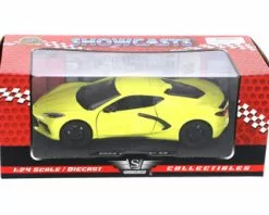 2020 Chevy Corvette C8 Stingray, Yellow - Motor Max 79360YL - 1/24 Scale Diecast Model Toy Car