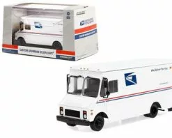 Grumman Olson Van - USPS, White And Blue - Greenlight 86194 - 1/43 Scale Diecast Model Toy Car