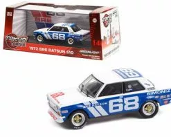 1972 Datsun 510, Peter Gregg #68 - Greenlight 86346 - 1/43 Scale Diecast Model Toy Car