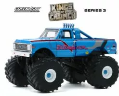 1972 Chevy K-10 Monster Truck W/66-Inch Tires, Exterminador - Greenlight 88033 - 1/43 Diecast Car