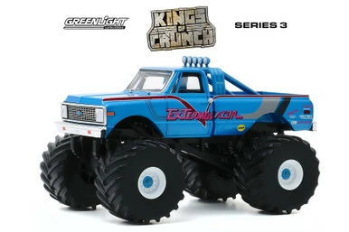 1972 Chevy K-10 Monster Truck W/66-Inch Tires, Exterminador - Greenlight 88033 - 1/43 Diecast Car