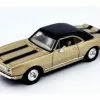 1967 Chevy Camaro Z28 Hardtop, Gold - Lucky Road Signature 94216G - 1/43 Scale Diecast Model Toy Car