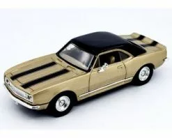 1967 Chevy Camaro Z28 Hardtop, Gold - Lucky Road Signature 94216G - 1/43 Scale Diecast Model Toy Car
