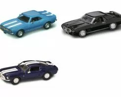 Lucky Road Signature 1960s Sportscar Diecast Car Package Three 1/43 Scale 1960s Sportscar Diecast Model Cars