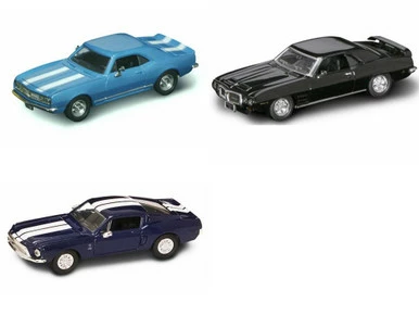 Lucky Road Signature 1960s Sportscar Diecast Car Package Three 1/43 Scale 1960s Sportscar Diecast Model Cars