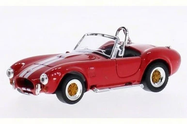 Lucky Road Signature 1964 Shelby Cobra 427S/C Convertible, Red W/Stripes - Road Signature 94227 - 1/43 Diecast Model Car
