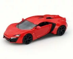 Jada Toys Lykan HyperSport, Red - JADA 97377 - 1/24 Scale Diecast Model Toy Car