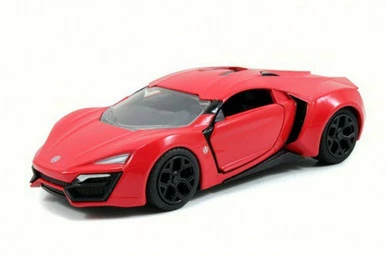 Jada Toys Lykan HyperSport, Red - JADA 97386 - 1/32 Scale Diecast Model Toy Car