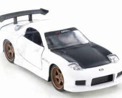 Jada Toys 1993 Mazda RX-7 Hard Top, White - Jada 98563 - 1/32 Scale Diecast Model Toy Car