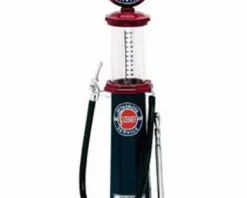 Lucky Road Signature Cylinder Gas Pump Studebaker, Blue - Yatming 98652 - 1/18 Scale Diecast Model