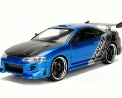 Jada Toys 1995 Mitsubishi Eclipse, Metallic Blue - Jada 99103WA1 - 1/24 Scale Diecast Model Toy Car