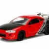 Jada Toys 1995 Mitsubishi  Eclipse Hard Top, Red - Jada 99126WA1 - 1/32 Scale Diecast Model Toy Car