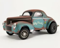 Pork Chop's 1941 Gasser - Alky Hauler (Weathered), Green - Acme A1800920 - 1/18 Scale Diecast Car