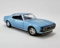 1968 Chevy Camaro SS Unicorn Coupe, Light Blue - Acme A1805717 - 1/18 Scale Diecast Model Toy Car