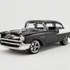 1957 Chevy 150 Restomod Hourglass, Black - Acme A1807012 - 1/18 Scale Diecast Model Toy Car