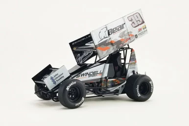 2021 Winged Sprint Car, #39 Sammy Swindell "Bear Archery" - Acme A1809512 - 1/18 Scale Diecast Car