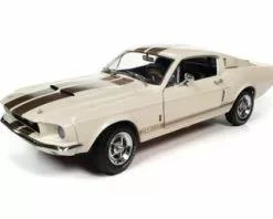 1967 Shelby GT-350 Hardtop, Wimbledon White And Gold - Auto World - 1/18 Scale Diecast Car