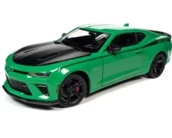 Nickey 2017 Chevy Camaro SS 1LE, Krypton Green - Auto World AMM1276 - 1/18 Scale Diecast Car