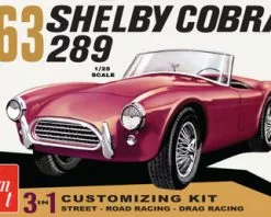 1963 Shelby Cobra 289 3-In-1, White - AMT AMT1319/12 - 1/25 Scale Plastic Model Kit