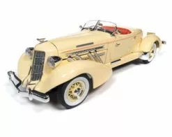 1935 Auburn 851 Speedster, Cream/Ivory - Auto World AW297 - 1/18 Scale Diecast Model Toy Car