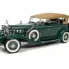 1932 Cadillac V16 Sport Phaeton, Dark Green - Auto World AW314 - 1/18 Scale Diecast Model Toy Car
