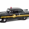 1957 Chevy 150 Sedan - Kentucky State Police, Black - Greenlight HWY18027 - 1/18 Scale Diecast Car